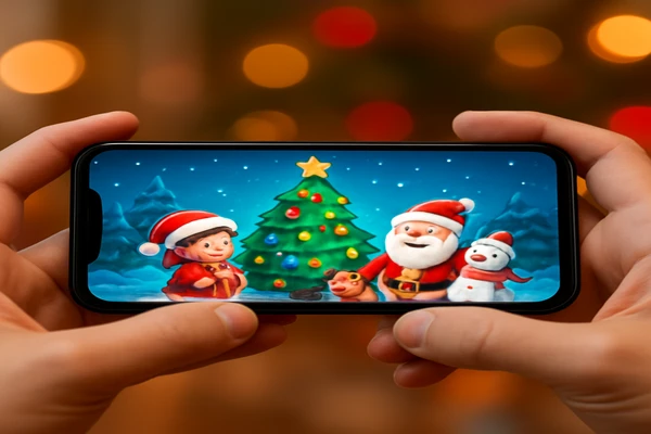 একজন ব্যবহারকারী স্মার্টফোনে সহজে অনলাইন গেম খেলার আনন্দ উপভোগ করছেন